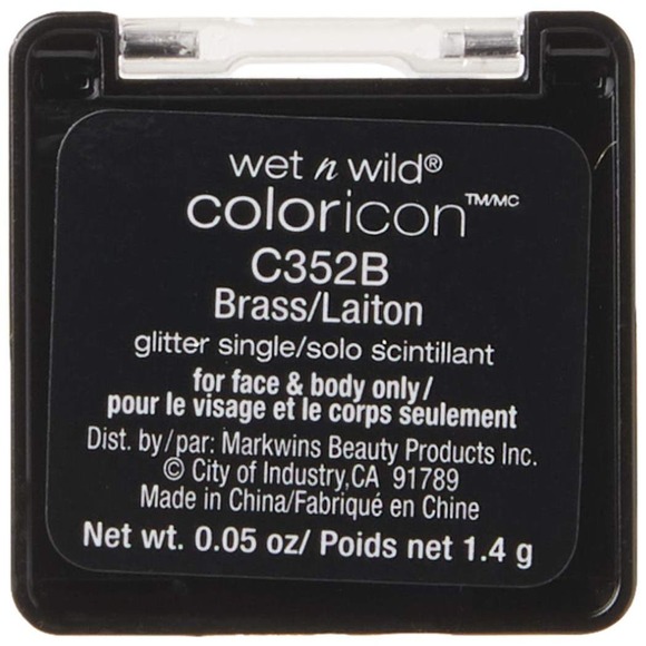 Wet n Wild Coloricon Glitter Eyeshadow Spiked Groupie Brass Bleached 4Pack Combo - Picture 10 of 12